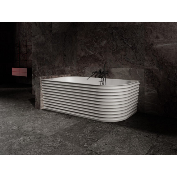 Ванна каменная Abber Stein 170x80 см AS9651 L, белый матовый - фото 8