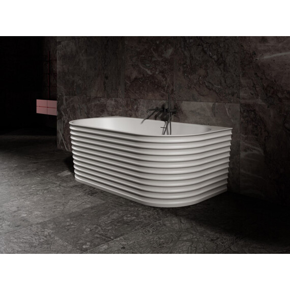 Ванна каменная Abber Stein 170x80 см AS9652, белый матовый - фото 8