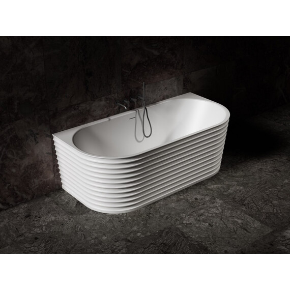 Ванна каменная Abber Stein 170x80 см AS9652, белый матовый - фото 9