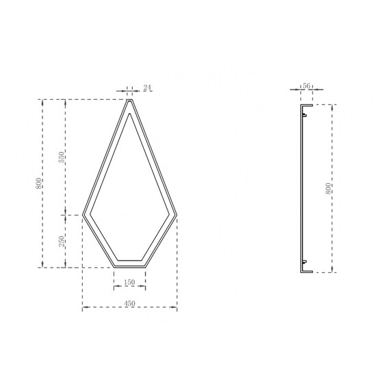 Зеркало Abber Stein 45 см AS6611BR, коричневый - фото 2
