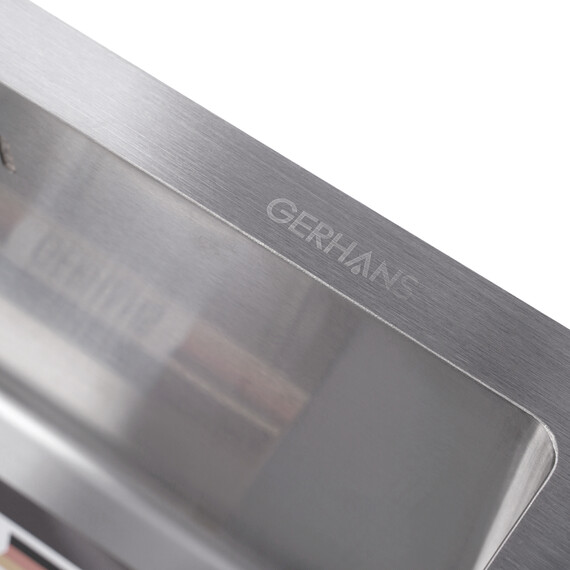 Кухонная мойка Gerhans 50х43см K35043 3 мм, без отверстия под смеситель, нержавеющая сталь - фото 15