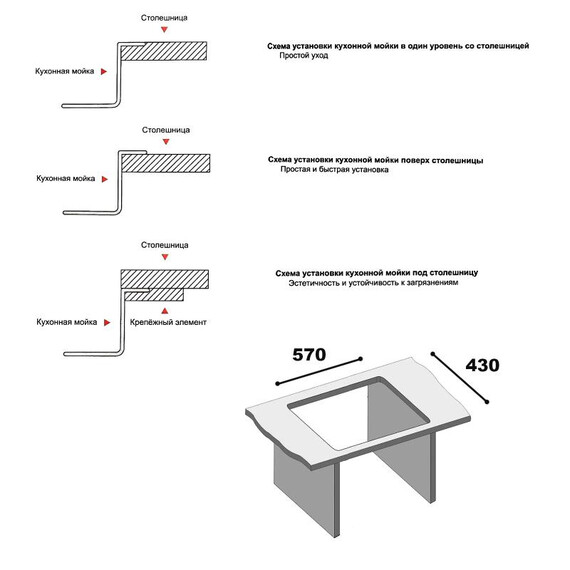 Кухонная мойка Gerhans K36045 3 мм, с отверстием под смеситель и дозатор, нержавеющая сталь, Цвет производителя: нержавеющая сталь - фото 12