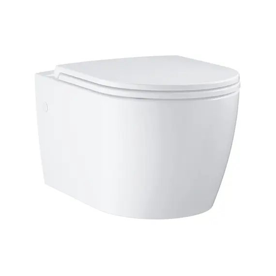 Унитаз подвесной безободковый Grohe BauCeramic 103860SH00 с быстросъемным сиденьем микролифт - фото 