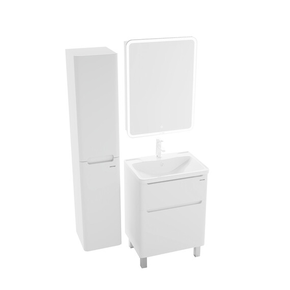 Пенал подвесной Grossman Адель 32 см 303201, белый глянцевый - фото 3