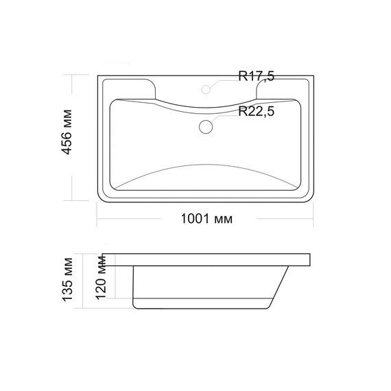 Тумба подвесная с раковиной Grossman Адель 100 см 1010001, белый глянец - фото 7