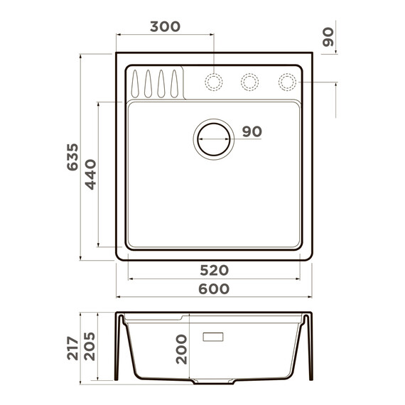 Кухонная мойка Omoikiri Kinokawa 60 4997463, белый - фото 8