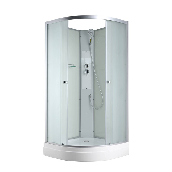 Душевая кабина Avacan 100x100 см C2010N, хром/матовое (безсиликоновая сборка) - фото 
