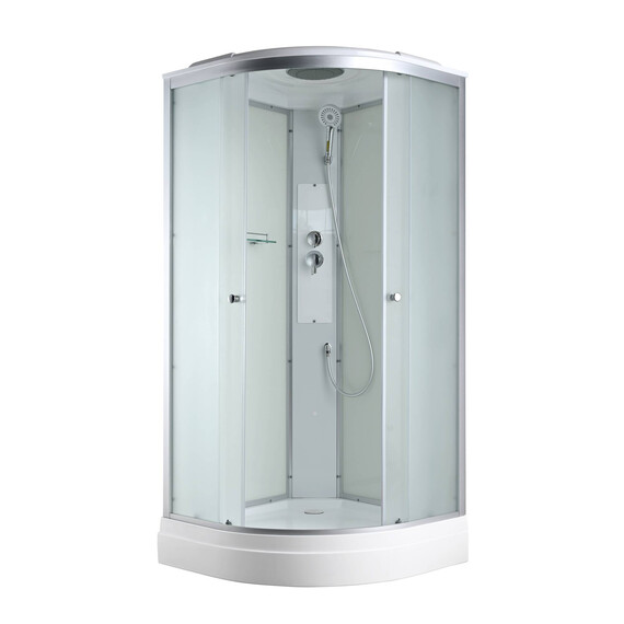 Душевая кабина Avacan 100x100 см C2010, хром/матовое (безсиликоновая сборка) - фото 