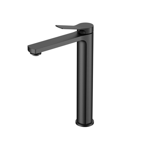 Смеситель для раковины высокий Vincea Arco VBF-4AR02MB, чёрный - фото 