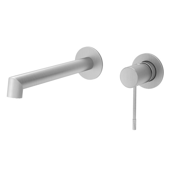 Смеситель для раковины настенный Vincea Desire VBFW-1D1BN (со скрытой частью) никель брашированный - фото 