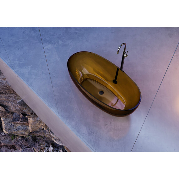 Ванна прозрачная Abber Kristall 170x75 см AT9703Vesuvian, оливковый - фото 5