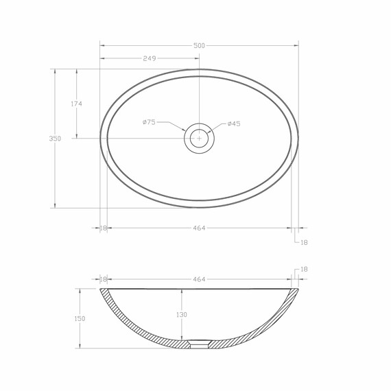 Раковина-чаша прозрачная Abber Kristall 50 см AT2802Vesuvian, оливковый - фото 4