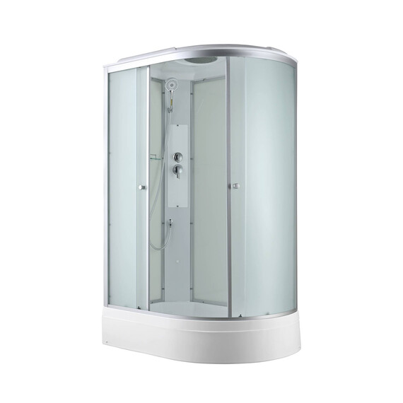 Душевая кабина Avacan 120x80 см C3012L, хром/матовое (безсиликоновая сборка) - фото 