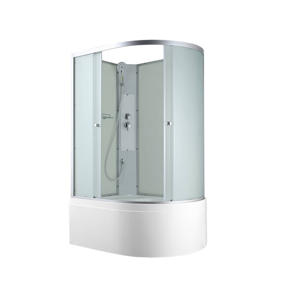 Душевая кабина Avacan 120x80 см C5012LN, хром/матовое (безсиликоновая сборка) - фото 