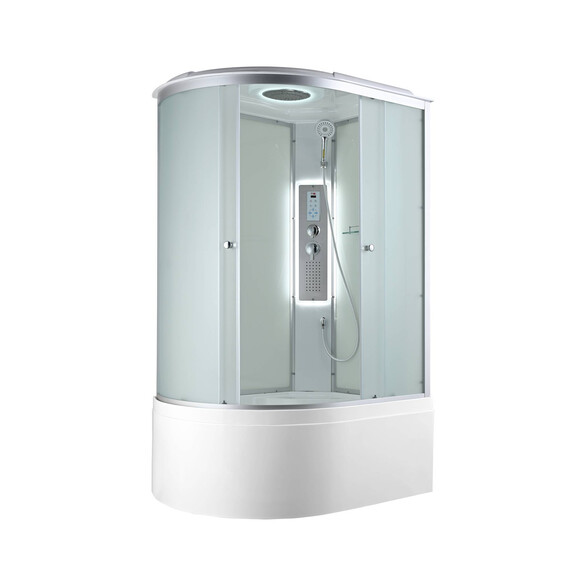 Гидробокс Avacan 120x80 см C5012RLED, хром/матовое (безсиликоновая сборка) - фото 