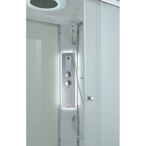 Гидробокс Avacan 120x80 см C5012RLED, хром/матовое (безсиликоновая сборка) - фото 6