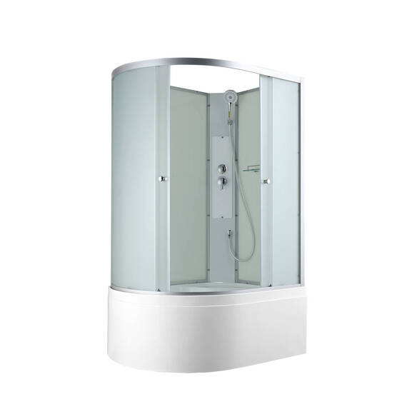 Душевая кабина Avacan 120x80 см C5012RN, хром/матовое (безсиликоновая сборка) - фото 