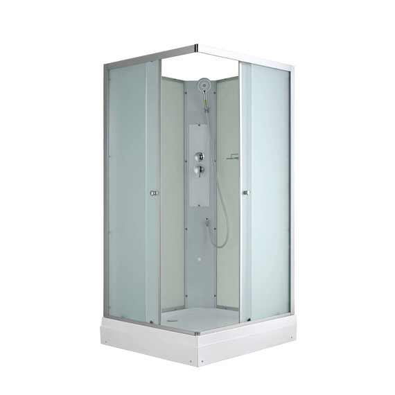 Душевая кабина Avacan 80x80 см CK2080N, хром/матовое (безсиликоновая сборка) - фото 