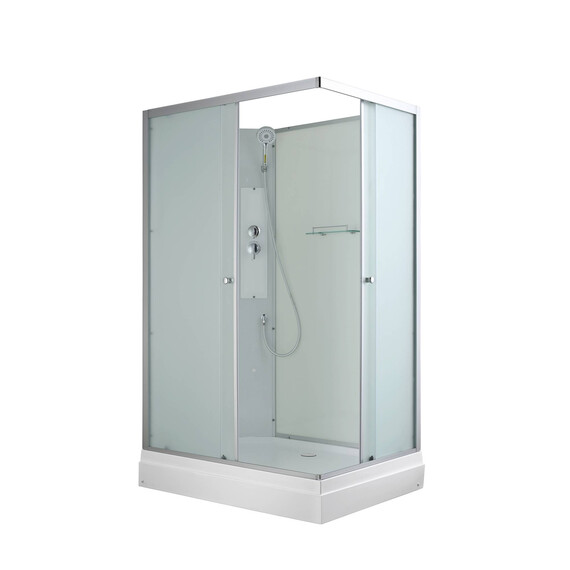 Душевая кабина Avacan 120x90 см CK2912N, хром/матовое (безсиликоновая сборка) - фото 