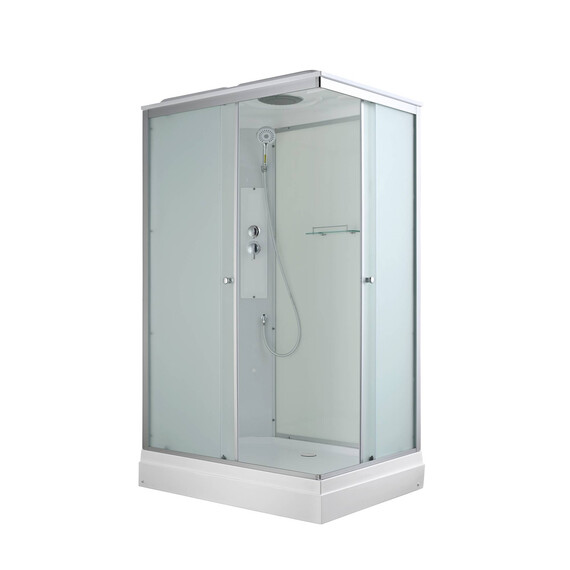 Душевая кабина Avacan 120x90 см CK2912, хром/матовое (безсиликоновая сборка) - фото 