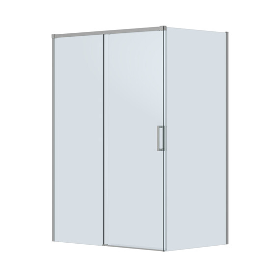 Душевое ограждение Cezares 140x80 см PLANE-AH-1-140/80-C-IN, сатин/прозрачное - фото 4