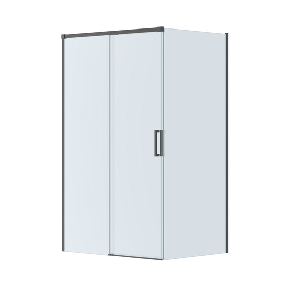 Душевое ограждение Cezares 120x100 см PLANE-AH-1-120/100-C-GM, оружейная сталь/прозрачное - фото 4