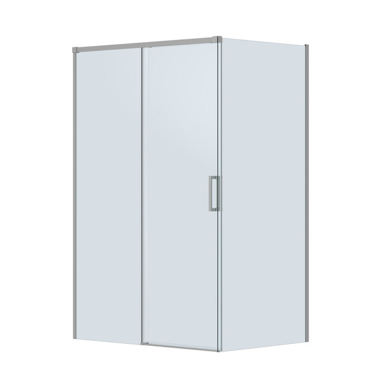 Душевое ограждение Cezares 130x100 см PLANE-AH-1-130/100-C-IN, сатин/прозрачное - фото 4