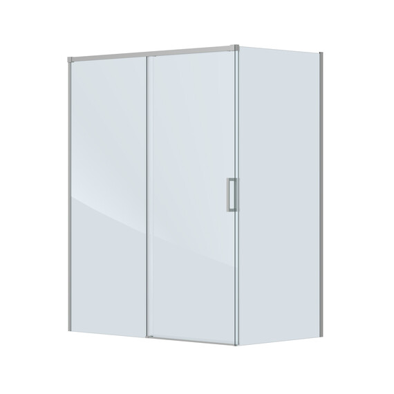 Душевое ограждение Cezares 150x100 см PLANE-AH-1-150/100-C-IN, сатин/прозрачное - фото 4