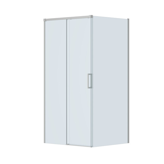 Душевое ограждение Cezares 100x90 см PLANE-AH-1-100/90-C-IN, сатин/прозрачное - фото 4