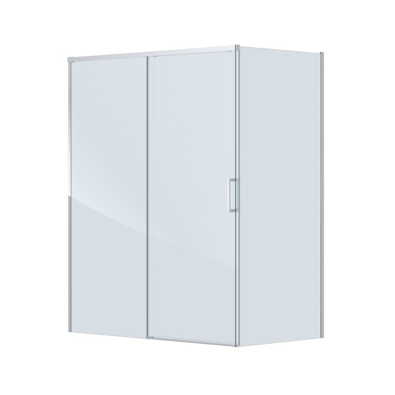 Душевое ограждение Cezares 150x100 см PLANE-AH-1-150/100-C-CR, хром/прозрачное - фото 4