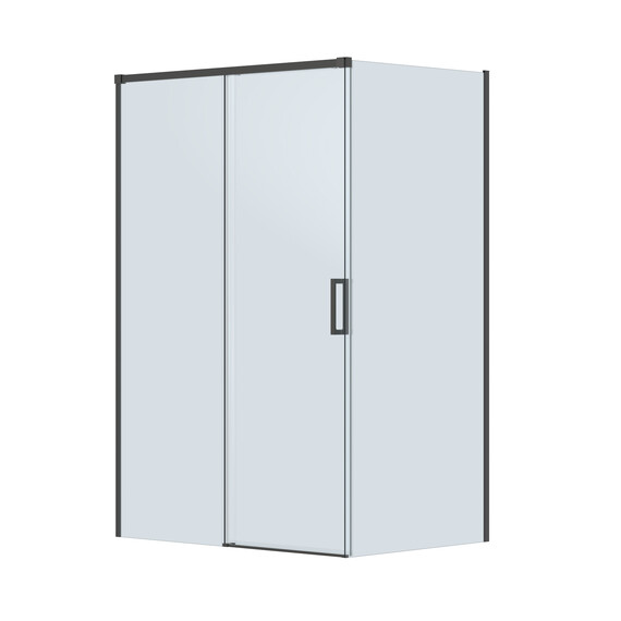 Душевое ограждение Cezares 130x100 см PLANE-AH-1-130/100-C-GM, оружейная сталь/прозрачное - фото 4