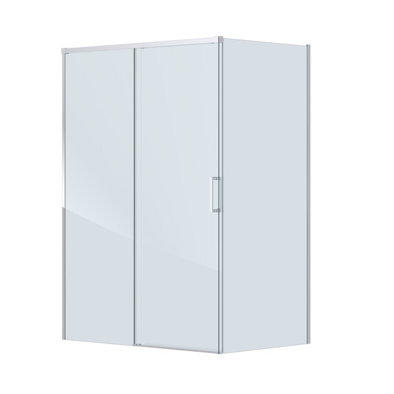 Душевое ограждение Cezares 140x80 см PLANE-AH-1-140/80-C-CR, хром/прозрачное - фото 4