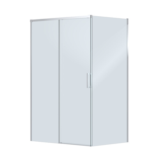 Душевое ограждение Cezares 130x100 см PLANE-AH-1-130/100-C-CR, хром/прозрачное - фото 4