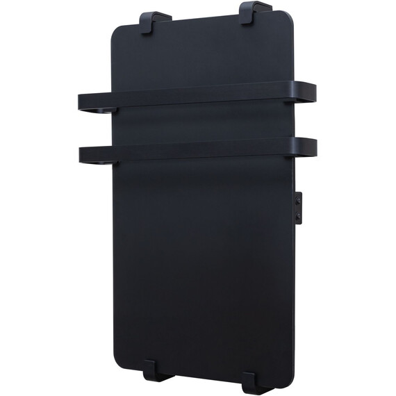 Полотенцесушитель электрический Allen Brau Infinity П2 290x1000 мм (с рейлингом 2.0) 325637, чёрный - фото 