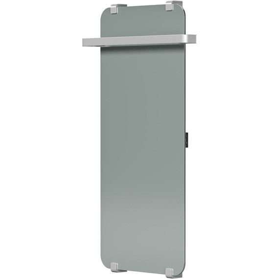 Полотенцесушитель электрический Allen Brau Infinity П1 290x1000 мм (с рейлингом 2.0) 325644, серебро - фото 