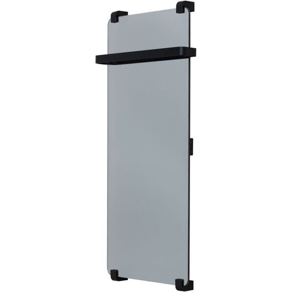 Полотенцесушитель электрический Allen Brau Infinity П1 290x1000 мм (с рейлингом) 305019, чёрный - фото 