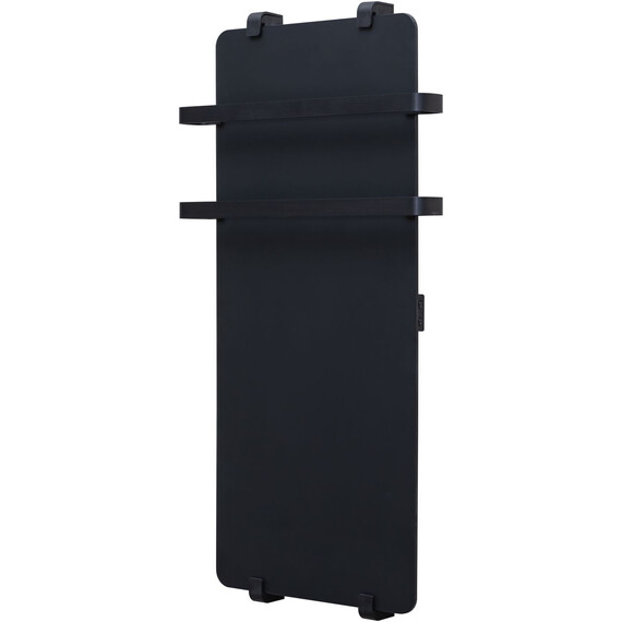 Полотенцесушитель электрический Allen Brau Infinity П2 290x1400 мм (с рейлингом 2.0) 325639, чёрный - фото 