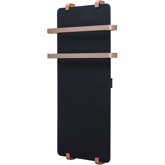 Полотенцесушитель электрический Allen Brau Infinity П2 290x1400 мм (с рейлингом 2.0) 325632, чёрный - фото 