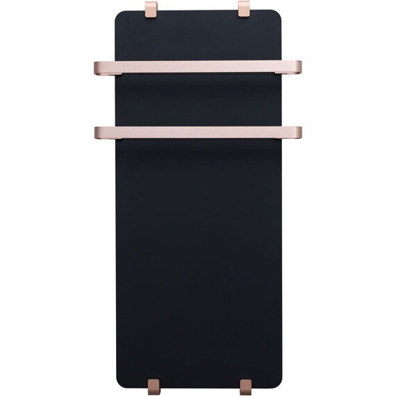 Полотенцесушитель электрический Allen Brau Infinity П2 290x1400 мм (с рейлингом 2.0) 325632, чёрный - фото 2