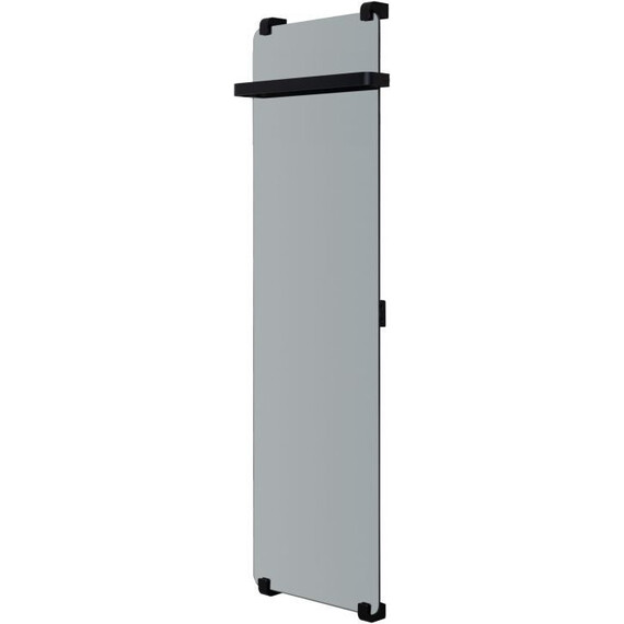 Полотенцесушитель электрический Allen Brau Infinity П1 290x1400 мм (с рейлингом) 305021, чёрный - фото 