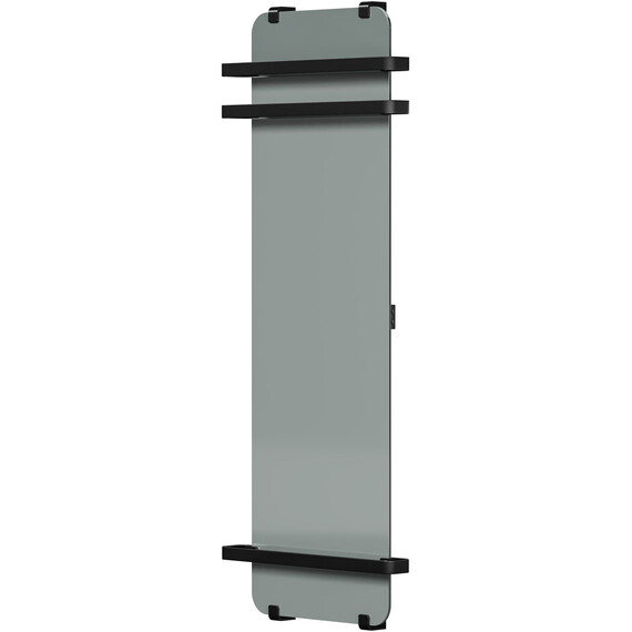 Полотенцесушитель электрический Allen Brau Infinity П1 290x1400 мм (с рейлингом 2.0) 325660, чёрный - фото 