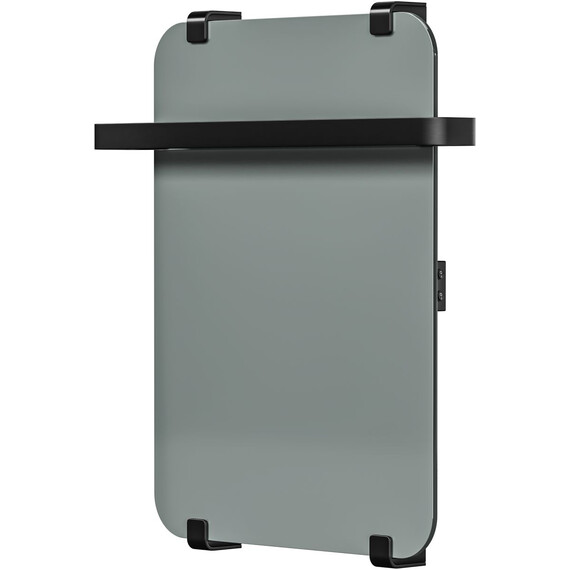 Полотенцесушитель электрический Allen Brau Infinity П1 290x600 мм (с рейлингом 2.0) 325656, чёрный - фото 