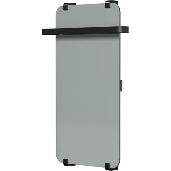 Полотенцесушитель электрический Allen Brau Infinity П1 290x800 мм (с рейлингом 2.0) 325657, чёрный - фото 