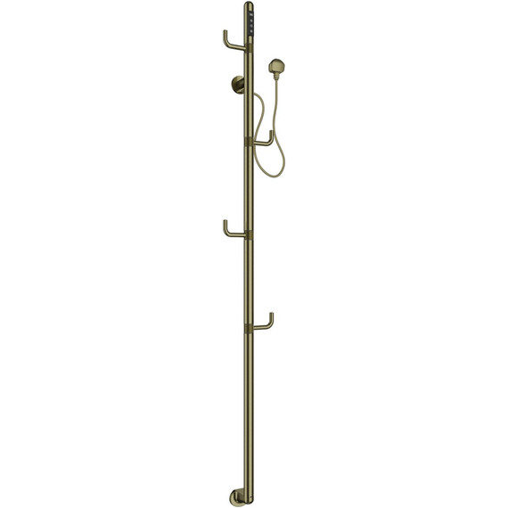 Полотенцесушитель электрический Allen Brau Liberty 182x1659 мм 7.33001-GB, золото матовое - фото 