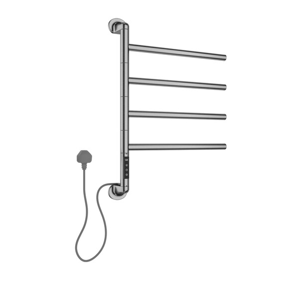 Полотенцесушитель электрический Allen Brau Liberty П4 489x683 мм 7.33000-BN, никель - фото 