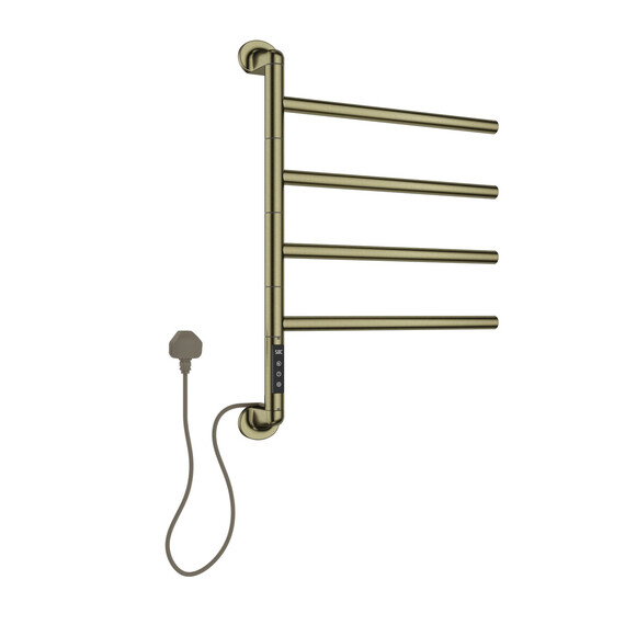 Полотенцесушитель электрический Allen Brau Liberty П4 489x683 мм 7.33000-GB, золото матовое - фото 