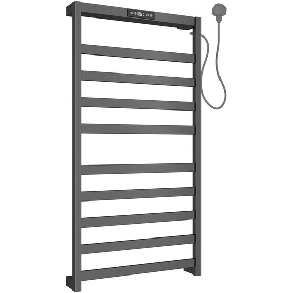 Полотенцесушитель электрический Allen Brau Reality П10 450x900 мм 7.32001-GM, оружейная сталь - фото 