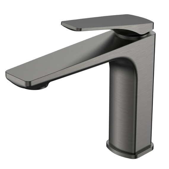 Смеситель для раковины Vincea Puro VBF-5P01GM, вороненая сталь - фото 