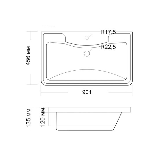 Тумба напольная с раковиной Grossman Адель 90 см 109004 - фото 6