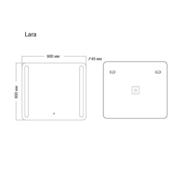 Зеркало Grossman Lara 90 см 139080 - фото 4